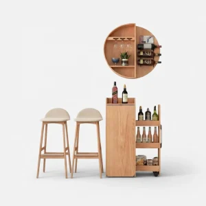 Bộ Tủ Kết Hợp Bàn Rượu Thông Minh Voka - TAM Furniture