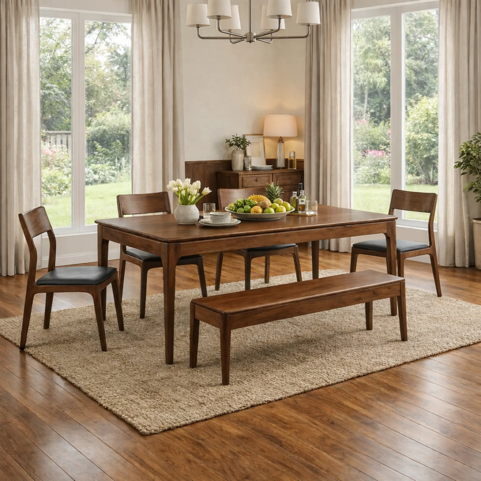 Bộ Bàn Ăn Cổ Điển Trace – TAM Furniture