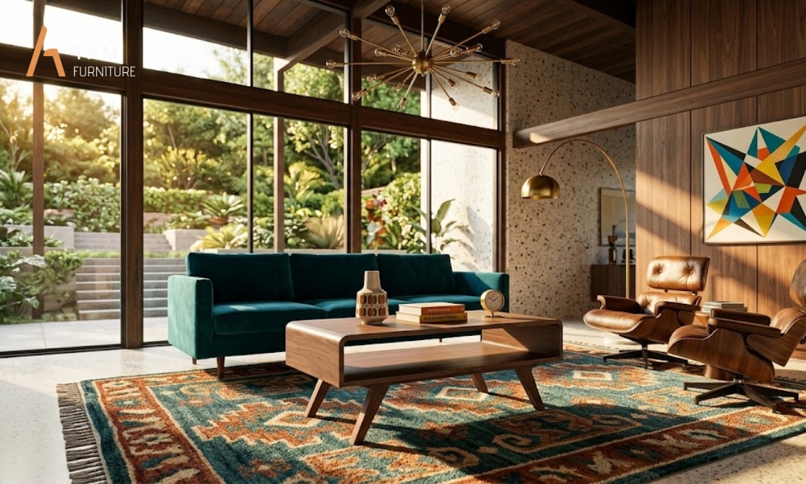 Hình ảnh bàn sofa gỗ Hagu phòng khách