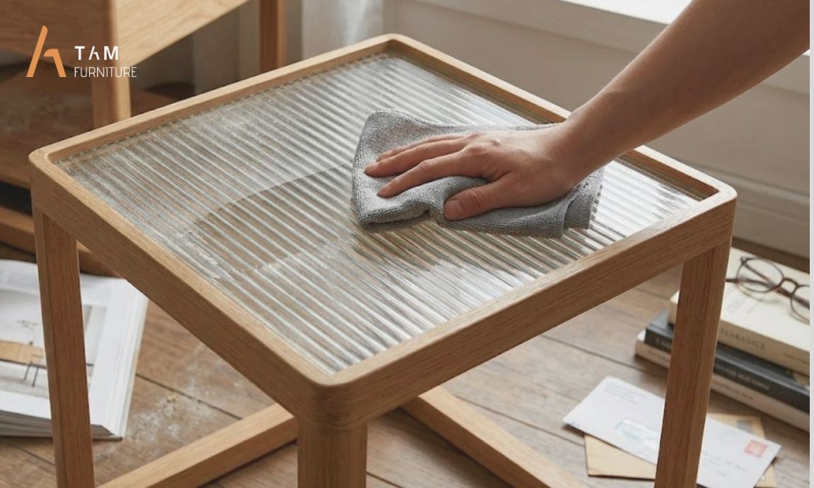 Cách thức bảo quản bộ bàn trà gỗ tần bì Ova bền đẹp theo thời gian