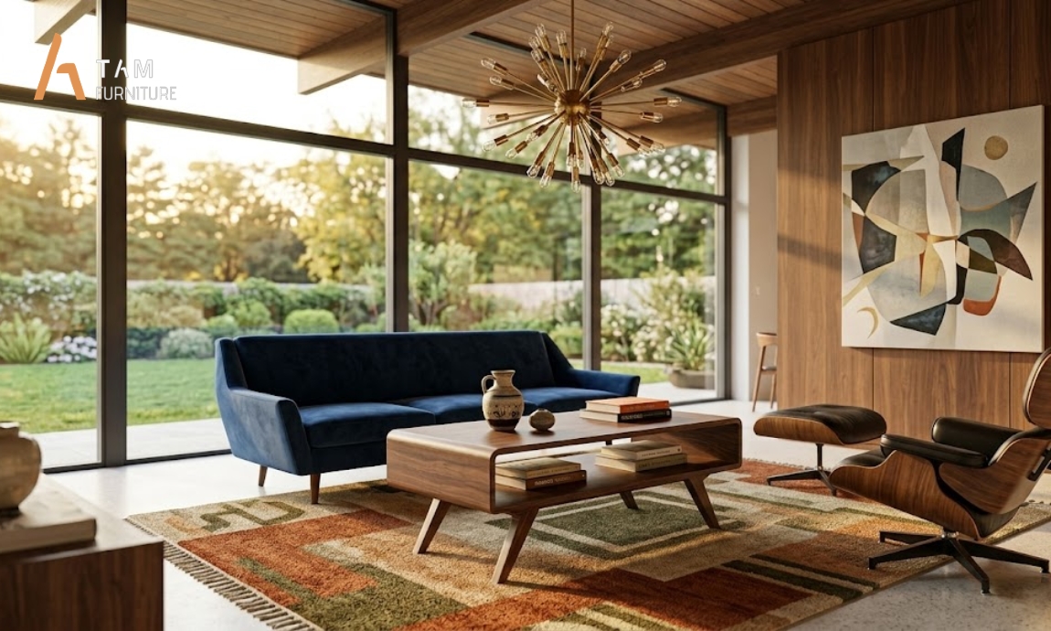 Cảm hứng nghệ thuật từ bàn sofa gỗ Hagu mộc mạc