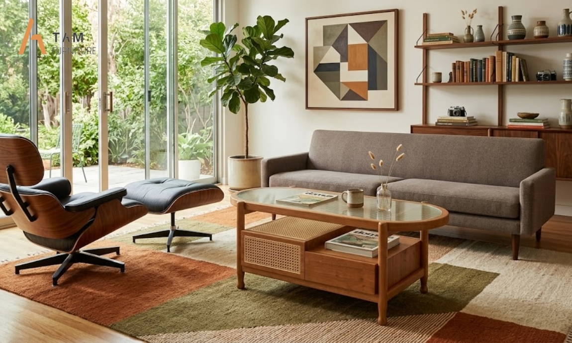 Cảm hứng thiết kế bàn sofa gỗ tần bì Luva