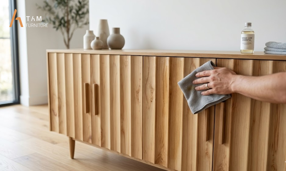 chăm sóc vẻ đẹp vượt thời gian của tủ console parmi