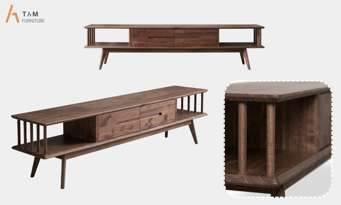 thiết kế tủ tivi gỗ kony