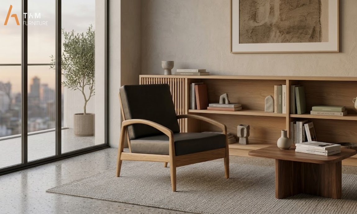 ghế relax gỗ maxdupi cho không gian thư giãn sang trọng