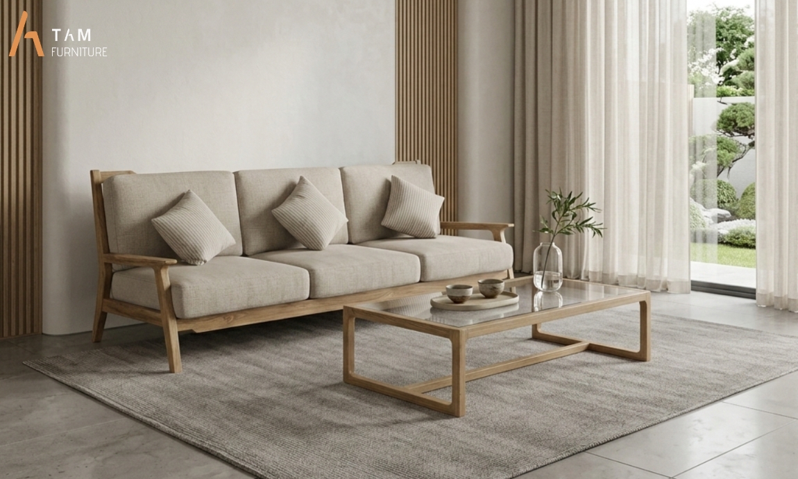 ghế sofa gỗ davi