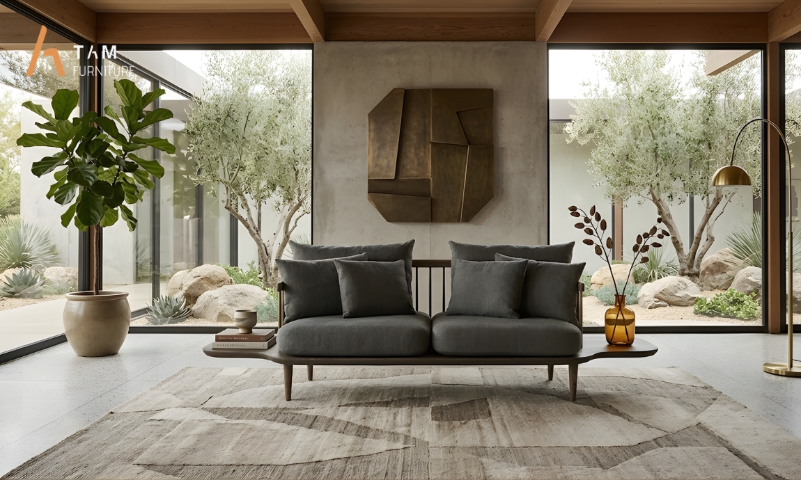 Ghế Sofa gỗ tần bì Tradina