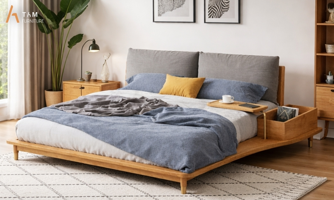 giường gỗ tần bì future bed