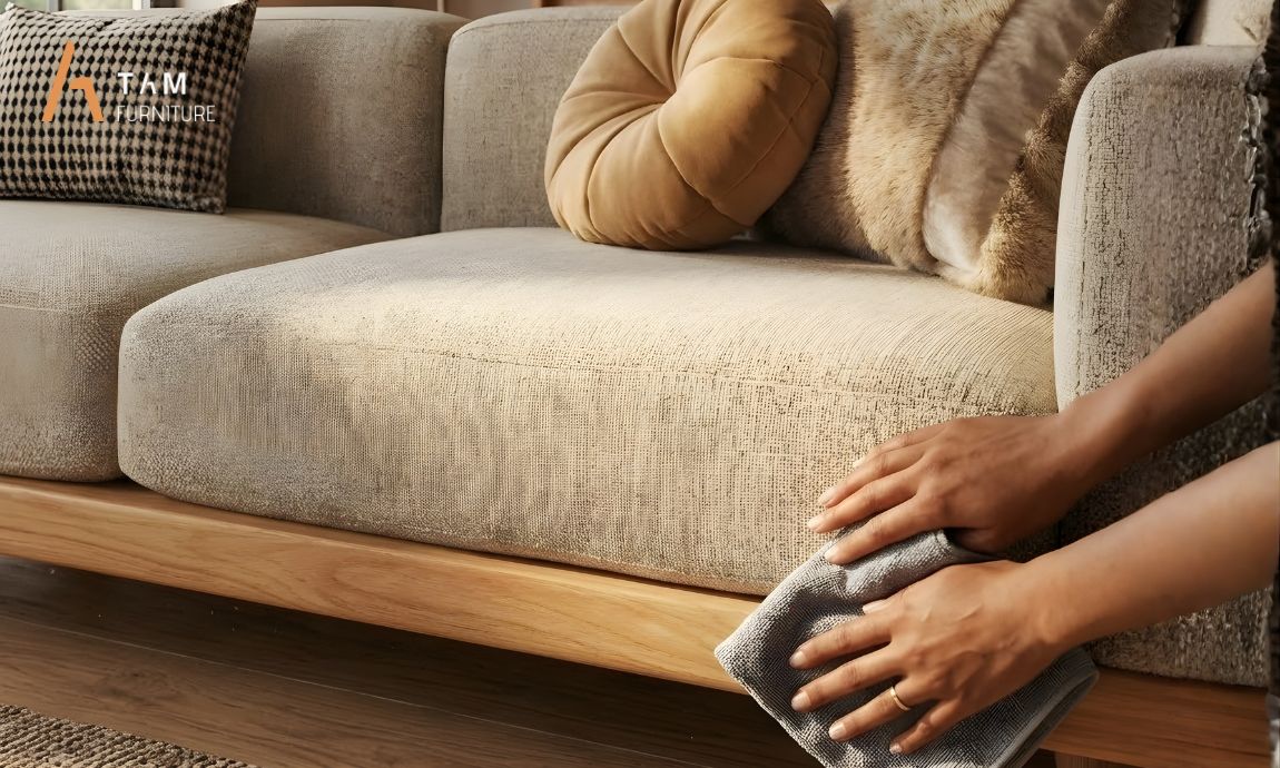 Cách bảo quản ghế sofa gỗ tần bì Daze tối ưu nhất