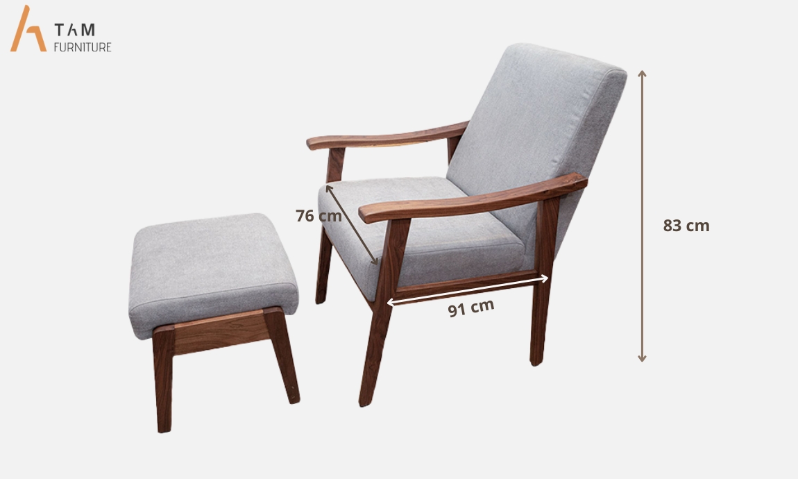 kích thước ghế relax gỗ rela