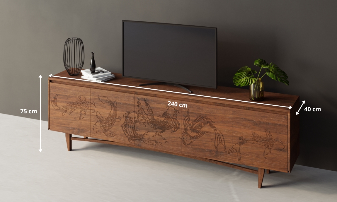 kích thước tủ tivi gỗ valdi