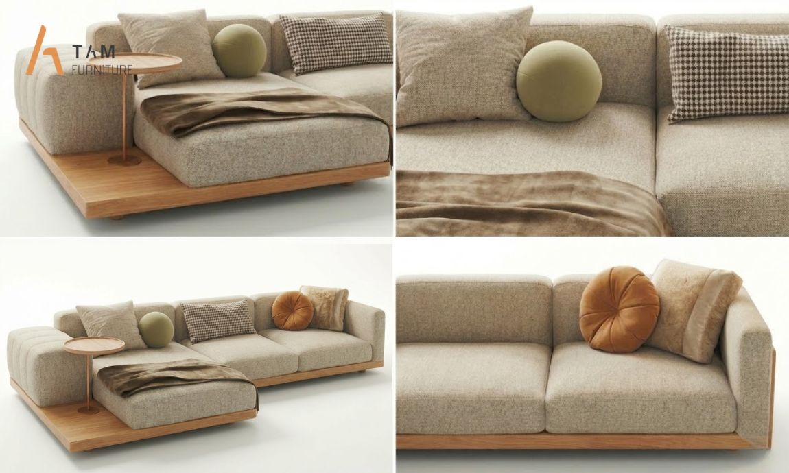 Nâng cao trải nghiệm không gian sống cùng ghế sofa gỗ tần bì Daze