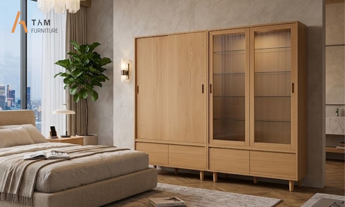 Nguồn cảm hứng tạo nên thiết kế tủ gỗ tần bì Glarobe