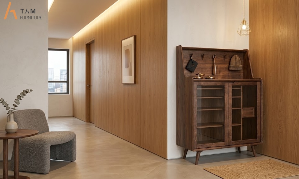 tủ giày gỗ baca cho không gian sang trọng