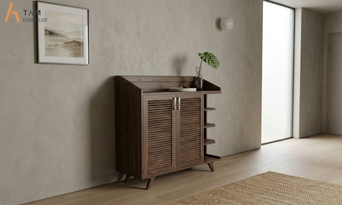 tủ giày gỗ gyne cho không gian sang trọng