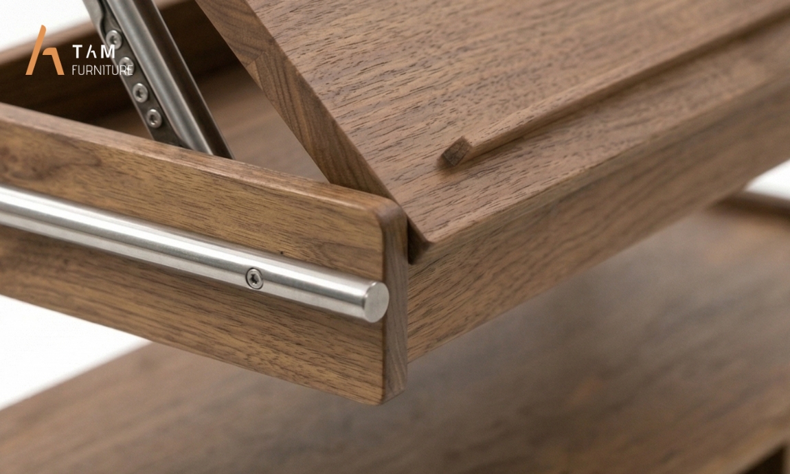 Cận cảnh chất liệu tủ tab vigo