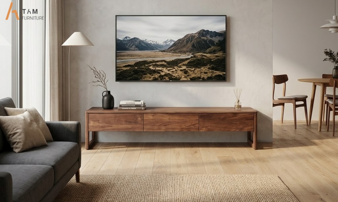 tủ tivi gỗ genji cho không gian sang trọng