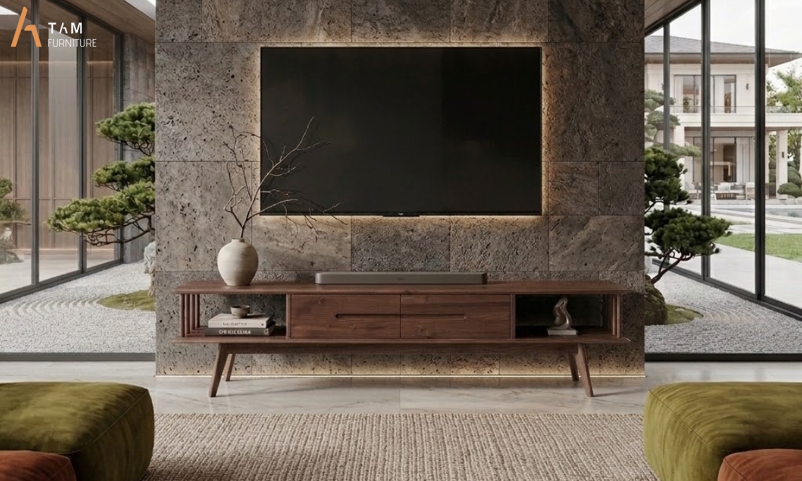 tủ tivi gỗ kony tinh tế