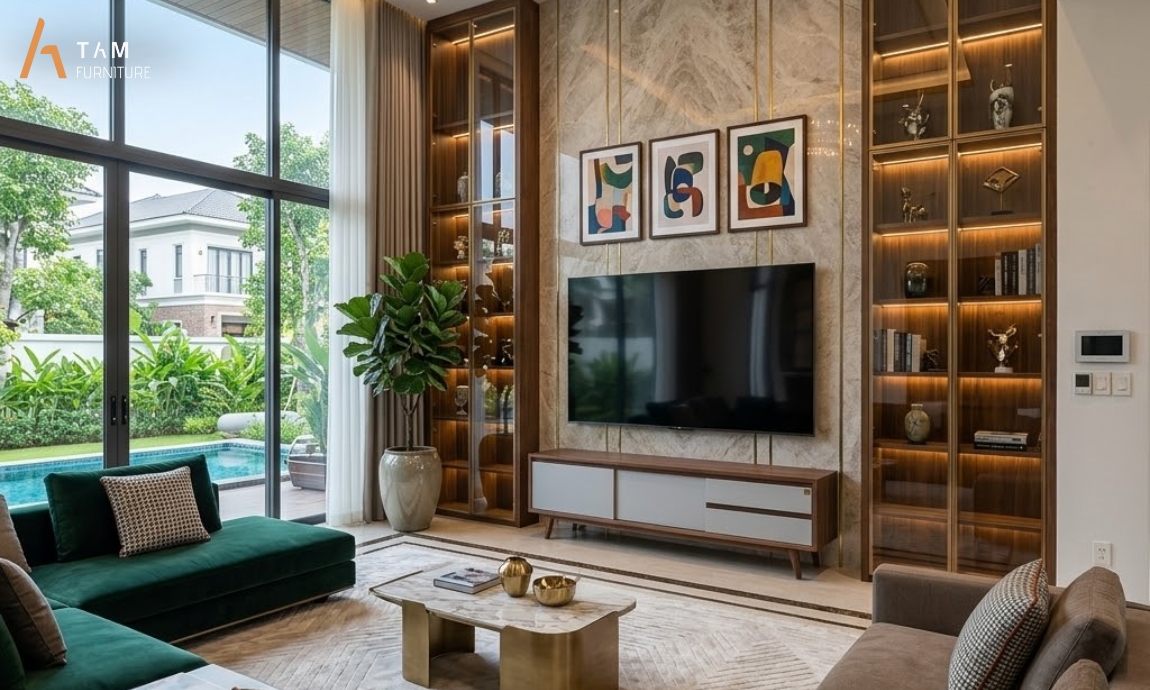 tủ tivi gỗ wada tinh tế