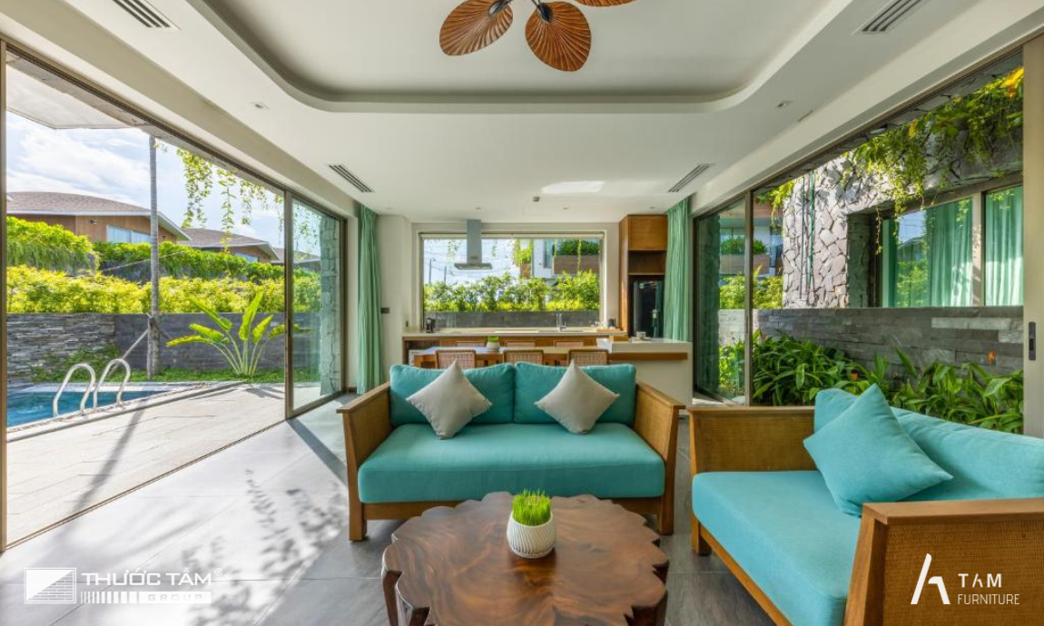 Không gian phòng khách & bếp ăn – Tiện nghi, rộng mở và kết nối 