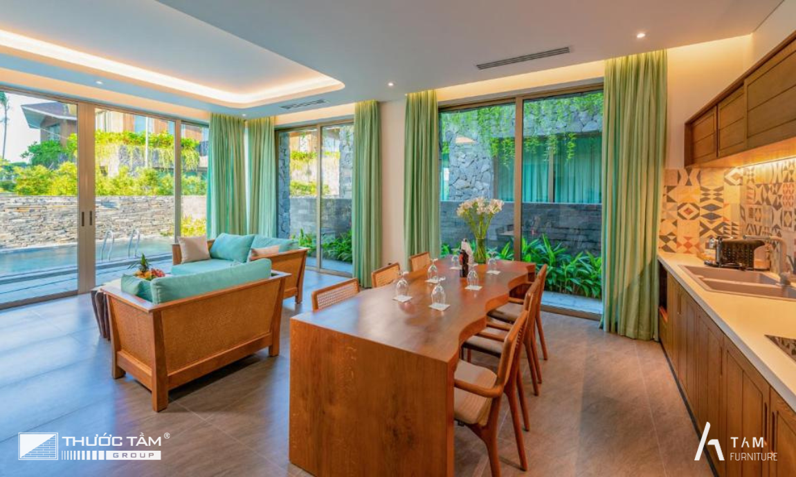 Không gian phòng khách & bếp ăn – Tiện nghi, rộng mở và kết nối 