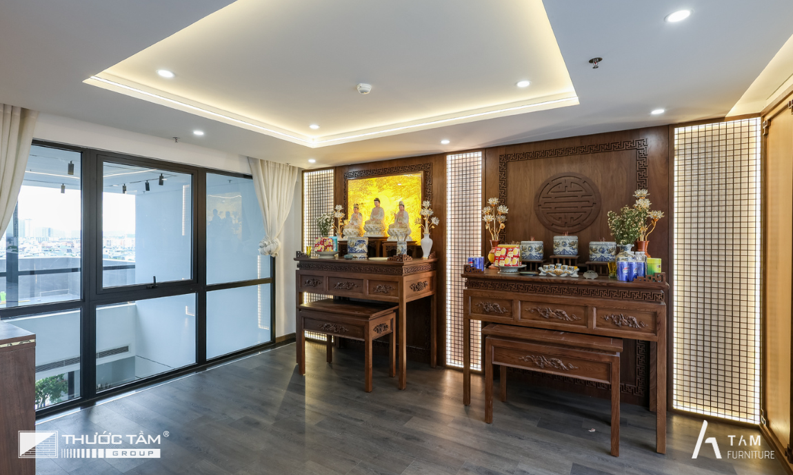 Không gian phòng thờ – Nét trang nghiêm Á Đông 