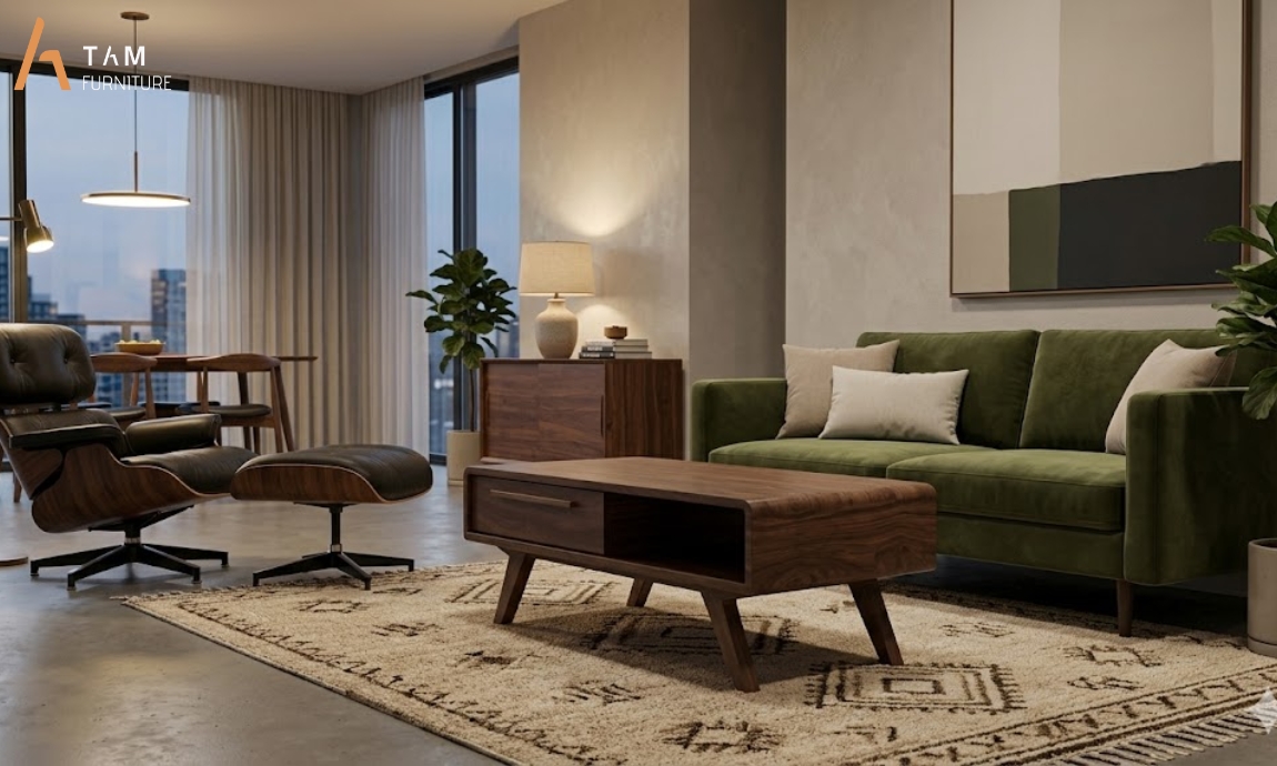 bàn sofa kaho cho không gian sang trọng