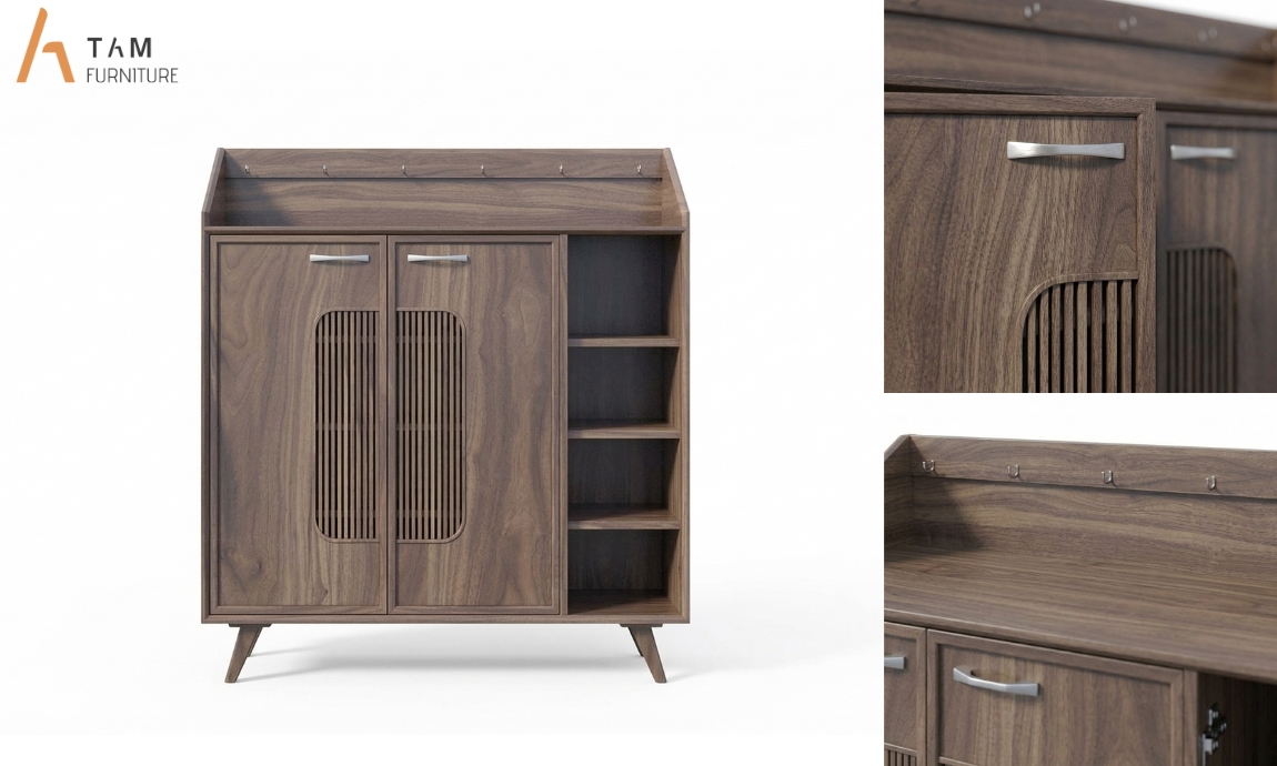 chi tiết tủ giày zuco