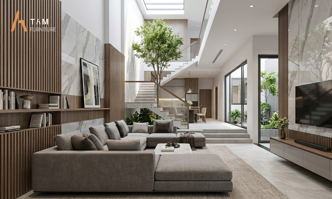 Sofa góc chữ L – Khai thác triệt để "góc chết"