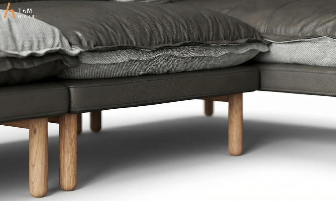 Tay nghề mộc tinh xảo tạo nên sofa gỗ tần bì cao cấp