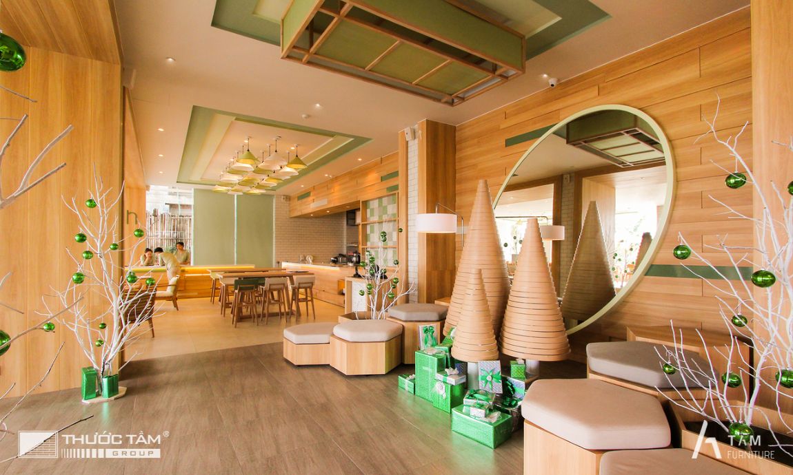 khu vực sảnh chào của nhà hàng