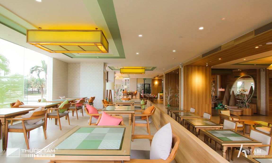 thi công nội thất nhà hàng fusion suites resort