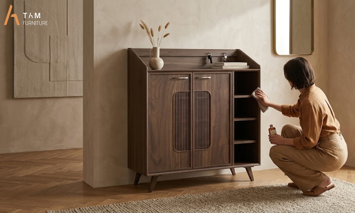 vệ sinh và bảo quản tủ giày zuco